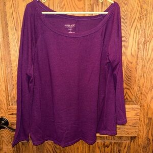 Torrid Super Soft Purple Long Sleeve Top